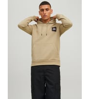 Jack & Jones Lock Erkek Kapüşonlu Sweatshirt 12213245 (Kahverengi)