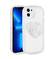 Uyumlu Model Apple iPhone 12 Kılıf Diamond Pop Soketli Renkli Kapak (Beyaz)