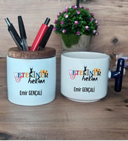 Veteriner Hekim Hediye Sepeti Kupa Bardak T Kulplu, Kalemlik Hediyeleri Veteriner Hekime Hediye (Model 2)