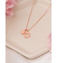 YUVARLAK İÇİ BOŞKALP KOLYE (Rose)