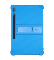 ALLY Galaxy Tab S8 S7 T870 - T875 11 inç Standlı Silikon Kılıf (Mavi)