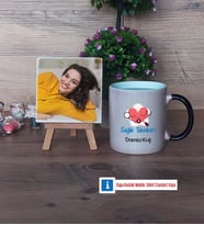 Sağlık Teknikeri Fotoğraflı Dekoratif Taş, Kupa Bardak Beyaz HediyeTıp Bayramı Hediyesi (Model 9)