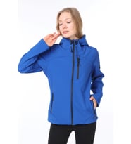 Ghassy Co.Kadın Su Rüzgar Geçirmez Softshell Mavi Spor Mont  (Mavi)