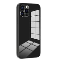 İphone 14 Parlak Cam-Kamera Korumalı Kapak&Kılıf (Siyah)