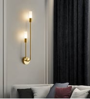 Modern U Harf Led Duvar Aplik (Gold)