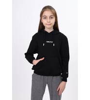 Toontoy Kız Çocuk Baskılı Sweatshirt (Siyah)