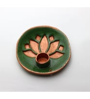 Lotus Seramik Tütsülük (Yeşil)