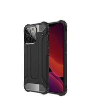 Apple iPhone 13 Pro Max Kılıf Zore Crash Zırh Silikon Kılıf (Siyah)