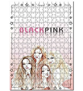 Cakapuzzle Black Pink Kore Pop Grubu Kartpostal Efekt Puzzle Yapboz MDF (Ahşap) (1000 Parça)