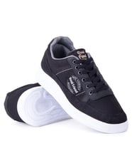 Ghattix Erkek Keten Sneaker Yazlık Mevsimlik Ayakkabı (Siyah-Siyah)