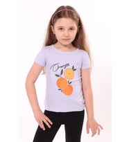 Toontoy Kız Bebek Baskılı Tişört (Mavi)