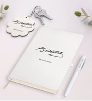 BK Gift Kişiye Özel Atatürk Temalı Siyah Defter Kalem Ve Anahtarlık Hediye Seti-6 (Model 2)