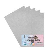 Yapışkanlı Simli Eva A4 20x30 5 Adet 1 Paket Hobi Okul Öncesi Kreş Anasınıfı Eva Yapışkanlı Simli 20*30 (Beyaz)