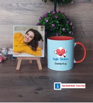 Sağlık Teknikeri Fotoğraflı Dekoratif Taş, Kupa Bardak Beyaz HediyeTıp Bayramı Hediyesi (Model 13)