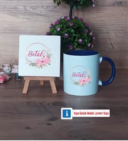 İsme Özel İsim Yazılı Dekoratif Taş, Kupa Bardak Kırmızı Hediye (Model 2)