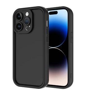 iPhone 14 Pro Max Kılıf Kamera Korumalı Ananas Silikon Kapak (Siyah)