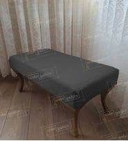 Ayak Ucu Kapı Önü Antre Düz Bench Puf Orta Sehpa Gold Ayak (90*45) (Antrasit)