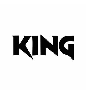King Araba Sticker siyah 15x6 CM (Siyah)