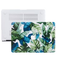 MacBook Pro Retina Kılıf HardCase A1425 A1502 2012/2015 ile Uyumlu Flower03 (Siyah - Haki) (Siyah-Haki)