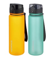 Uzspace 2'li Tritan Matara Seti 500 ml 14 Farklı Renk Seçeneği FiftyFifty (Royal Mavi - Turuncu)