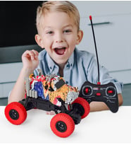 Pababo RC Animals Climbing Car 1/20 Ölçek 2 WD Dört Tekerlek Çekişli Süspansiyon Sistemi (Turuncu)