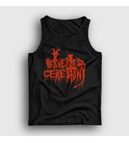 Presmono Unisex Beyaz Logo Perverted Ceremony Atlet 428219tt (Siyah)