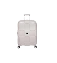 Bagacar IV2 Sert Silikon Kırılmaz Orta Boy Valiz Lacivert (Bej)