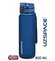 Uzspace  800 ml -Yeni Ebat-Boy 25 cm-Tritan Su Matarası Bpa Koku Sızdırma Yok -3053a (Lacivert)