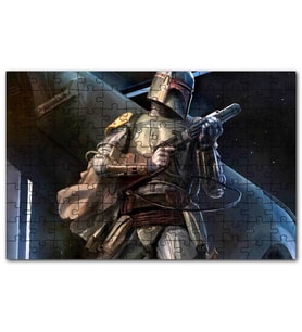 Cakapuzzle Boba Fett Uzay Yıldız Savaşları Ödül Avcısı Puzzle Yapboz MDF (Ahşap) (255 Parça)