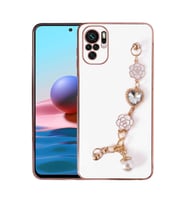 Xiaomi Poco M5S Kılıf El Tutamaçlı Zore Taka Silikon Kapak (Beyaz)