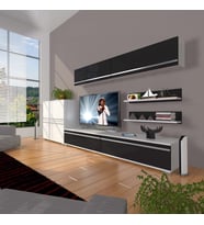 Decoraktiv Eko 6y Mdf Std Tv Ünitesi Tv Sehpası (Beyaz-Siyah)