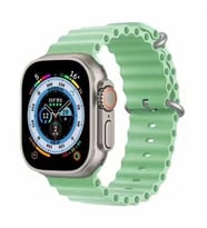 Apple Watch 44mm Zore KRD-75 Silikon Kordon (Açık Yeşil)