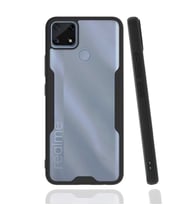 Realme C25 Kılıf Zore Parfe Kenarları Pastel Renk Silikon Kılıf (Siyah)