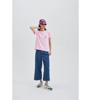 Smart Devil Kadın Nakış T-Shirt (Pembe)