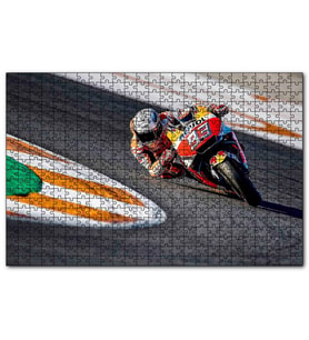 Cakapuzzle Honda Repsol Turuncu Kırmızı Motorsiklet  Puzzle Yapboz MDF (Ahşap) (255 Parça)
