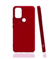 Infinix Smart 5 Kılıf Kamera Korumalı Silikon Rubber Arka Kapak (Kırmızı)