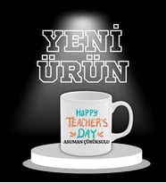 Öğretmenler Günü Özel Hediye Seramik Kupa Bardak (Beyaz)