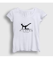 Presmono Kadın Sarı Trainer Instructor Hediye Pilates T-Shirt 514938tt (Beyaz)