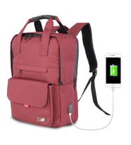 My Valice Smart Bag Usb Şarj Girişli Akıllı Sırt Çantası 1205 (Bordo)