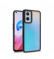Oppo A36 Kılıf Case, Kamera Lens Korumalı Elektroplatin Kaplama Sert PC Koruyucu Colourful Platinum Serisi (Siyah)