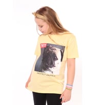 Toontoy Unisex Çocuk Önü Baskılı Tişört (Sarı)