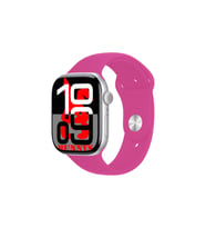 Açık Mavi Akıllı Saat Watch10 2025 Hediyeli AMOLED EKRAN (Gümüş - Pembe)