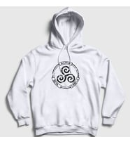 Presmono Unisex Beyaz Alpha Beta Omega Dizi Teen Wolf Kapüşonlu Sweatshirt 330129tt (Beyaz)