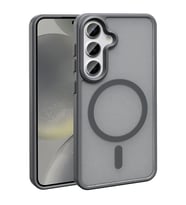 Galaxy S24 FE Kılıf Magsafe Şarj Özellikli Mat Arka Yüzey Sio Kılıf (Gri)