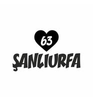 Kalpli 63 Şanlıurfa Araba Sticker siyah 20x15 CM (Siyah)