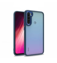 Xiaomi Redmi Note 8 Kılıf Case, Kamera Lens Korumalı Elektroplatin Kaplama Sert PC Koruyucu Colourful Platinum Serisi (Mavi)