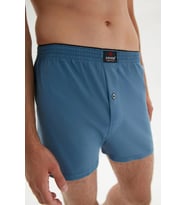 Erdem Erkek Penye Düz Renk Boxer 1400 - 3 Adet (İndigo)