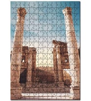 Cakapuzzle Antik Harabeler ve Gündoğumunda Gökyüzü Puzzle Yapboz MDF (Ahşap) (255 Parça)