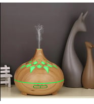 Ev Nemlendirici Aromaterapi Difüzör Cihazı Buharlaştırıcı Aromatizer (Kahverengi Açık)