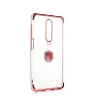 Xiaomi Poco X2 Kılıf Gess Kenarları Renkli Yüzük Aparatlı Kılıf (Rose)